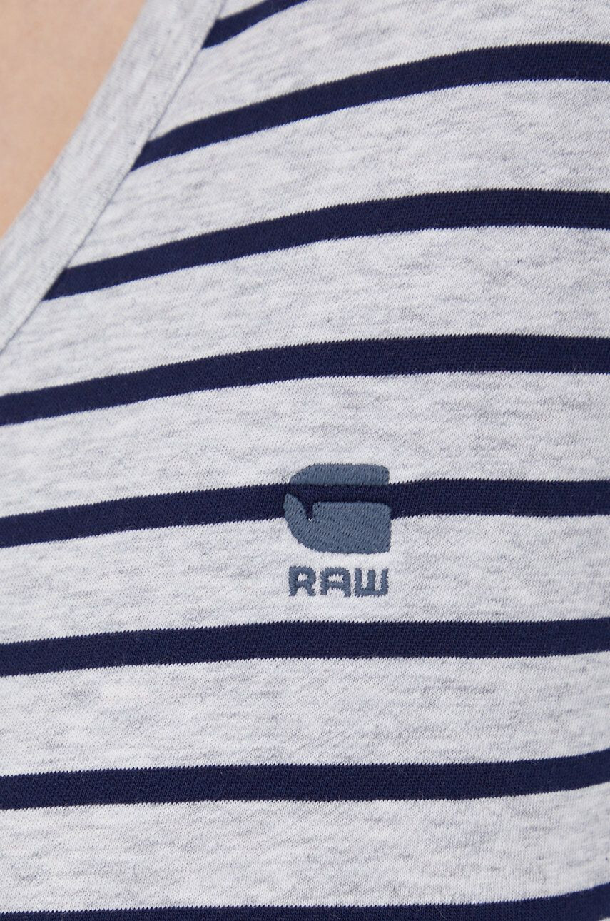 G-Star Raw tricou din bumbac culoarea gri - Pled.ro