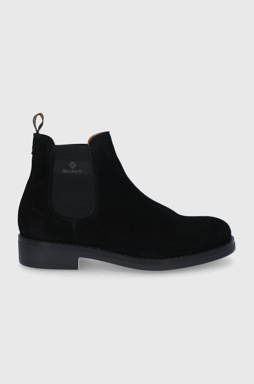 Gant botine din piele intoarsa Brookly barbati culoarea negru - Pled.ro