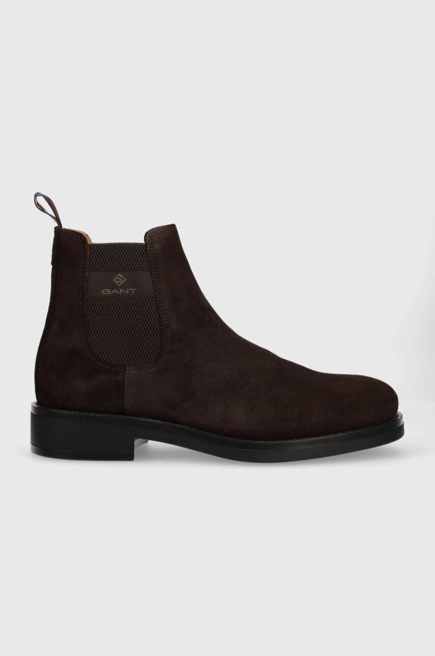 Gant botine din piele intoarsa Brookly barbati culoarea maro - Pled.ro