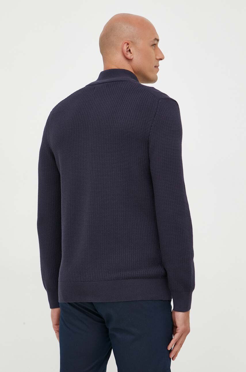 Gant cardigan din bumbac culoarea albastru marin - Pled.ro