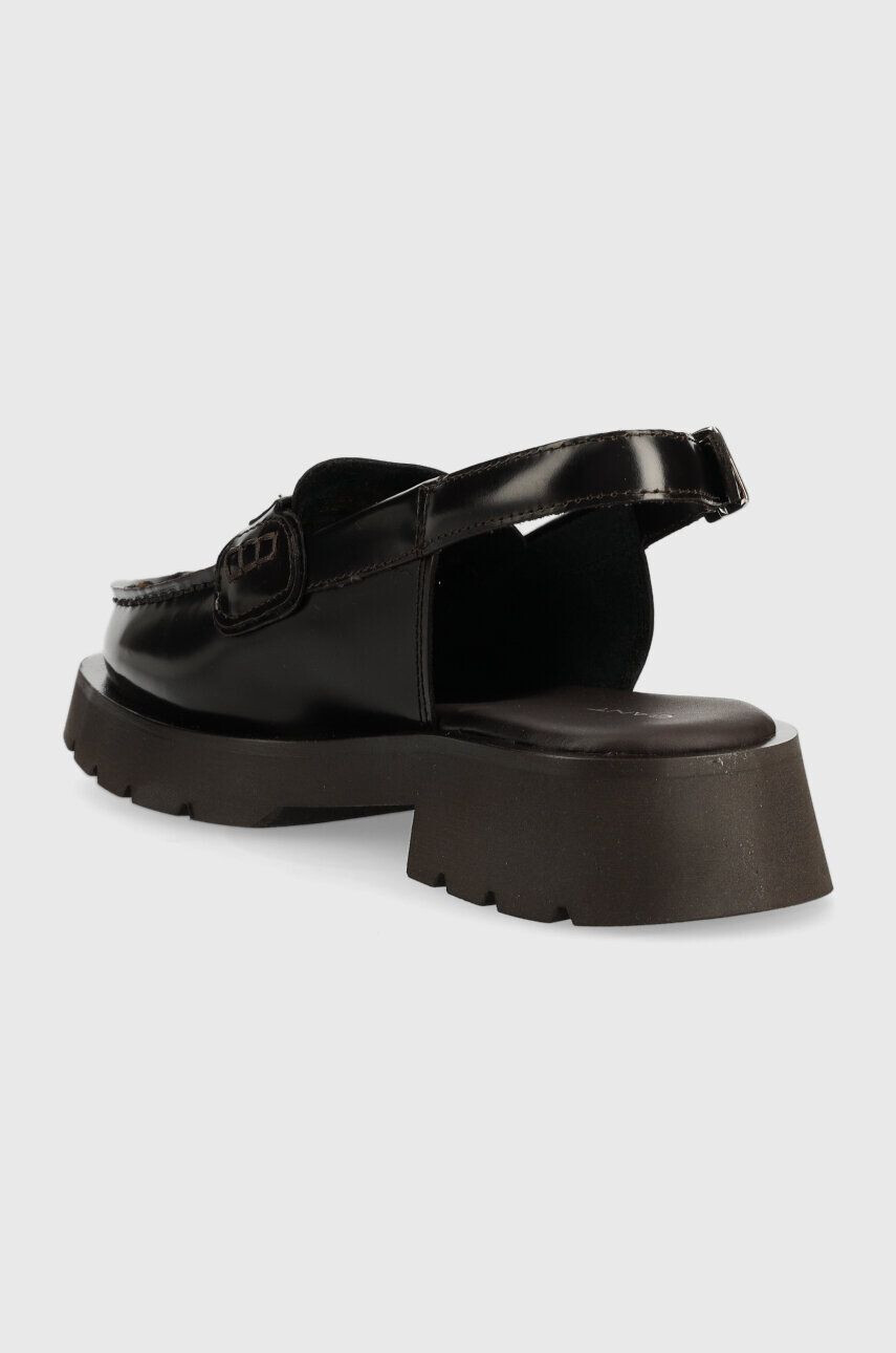 Gant mocasini de piele Bercelly femei culoarea maro cu platforma 26571806.G46 - Pled.ro