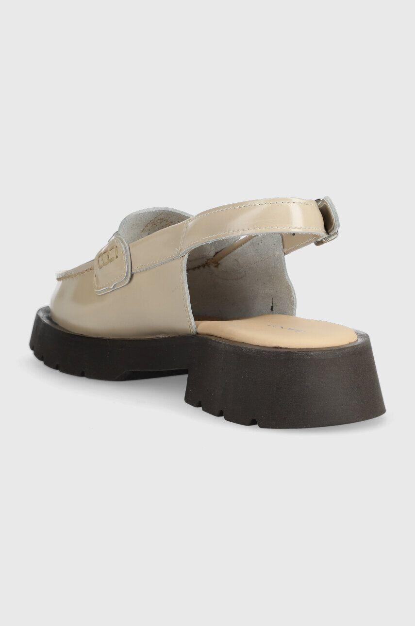 Gant mocasini de piele Bercelly femei culoarea bej cu platforma 26571806.G15 - Pled.ro