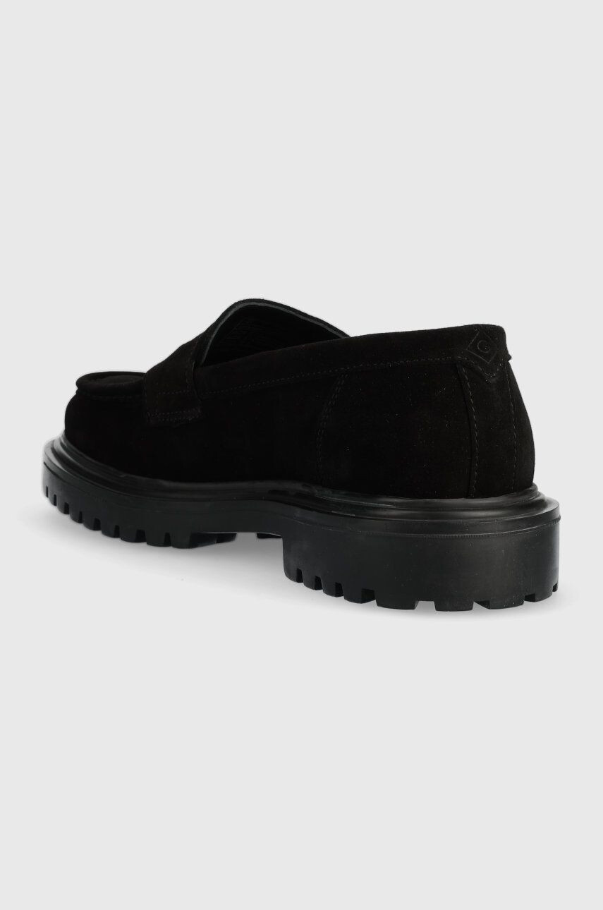 Gant mocasini din piele intoarsa Jackmote barbati culoarea negru 25673353.G00 - Pled.ro