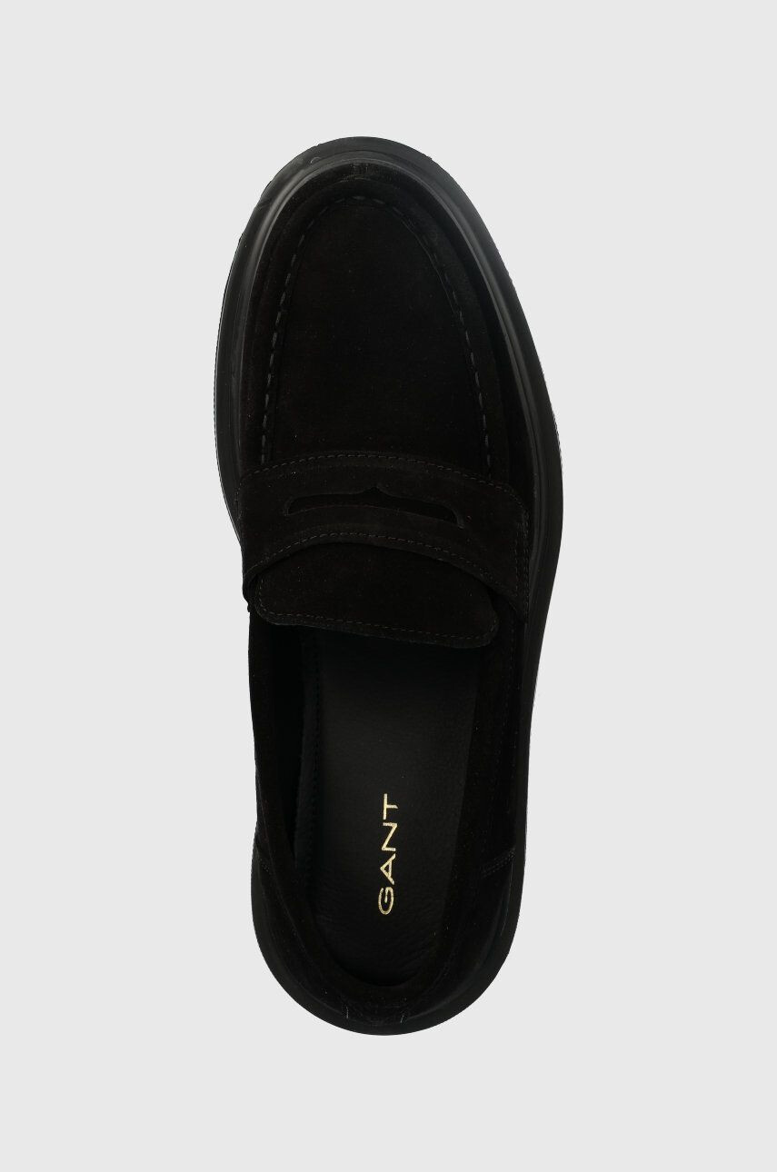 Gant mocasini din piele intoarsa Jackmote barbati culoarea negru 25673353.G00 - Pled.ro