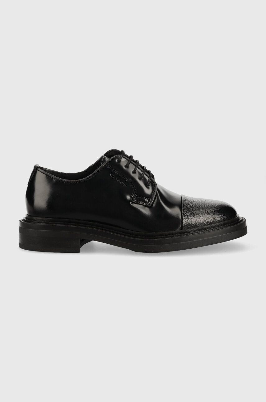 Gant pantofi de piele Fairwyn barbati culoarea negru - Pled.ro