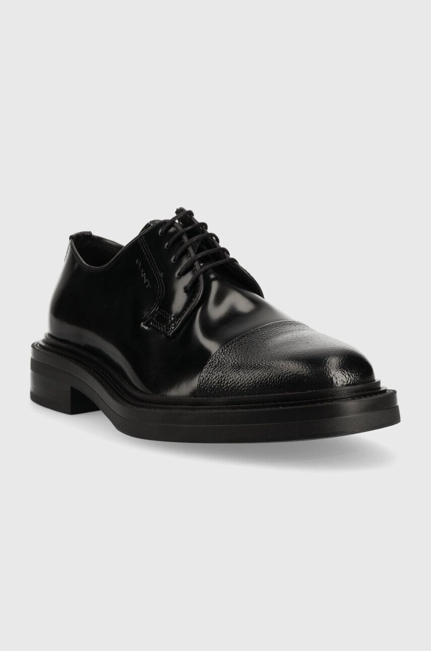 Gant pantofi de piele Fairwyn barbati culoarea negru - Pled.ro