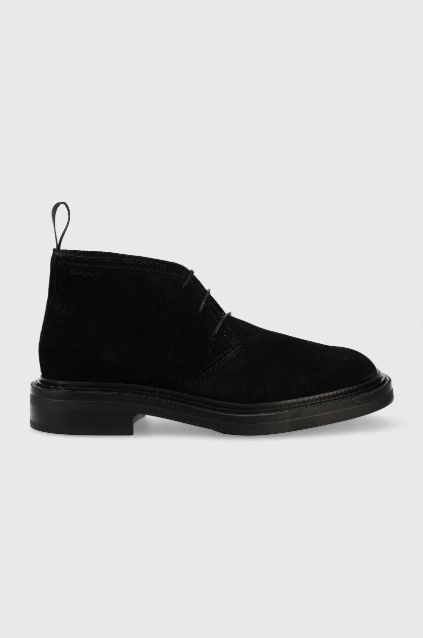 Gant pantofi de piele intoarsa Fairwyn barbati culoarea negru - Pled.ro