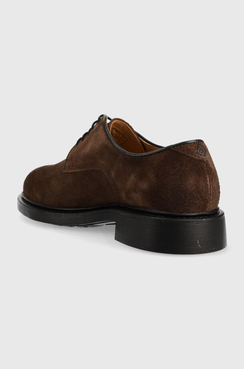 Gant pantofi de piele intoarsa Millbro barbati culoarea maro 25633355.G46 - Pled.ro