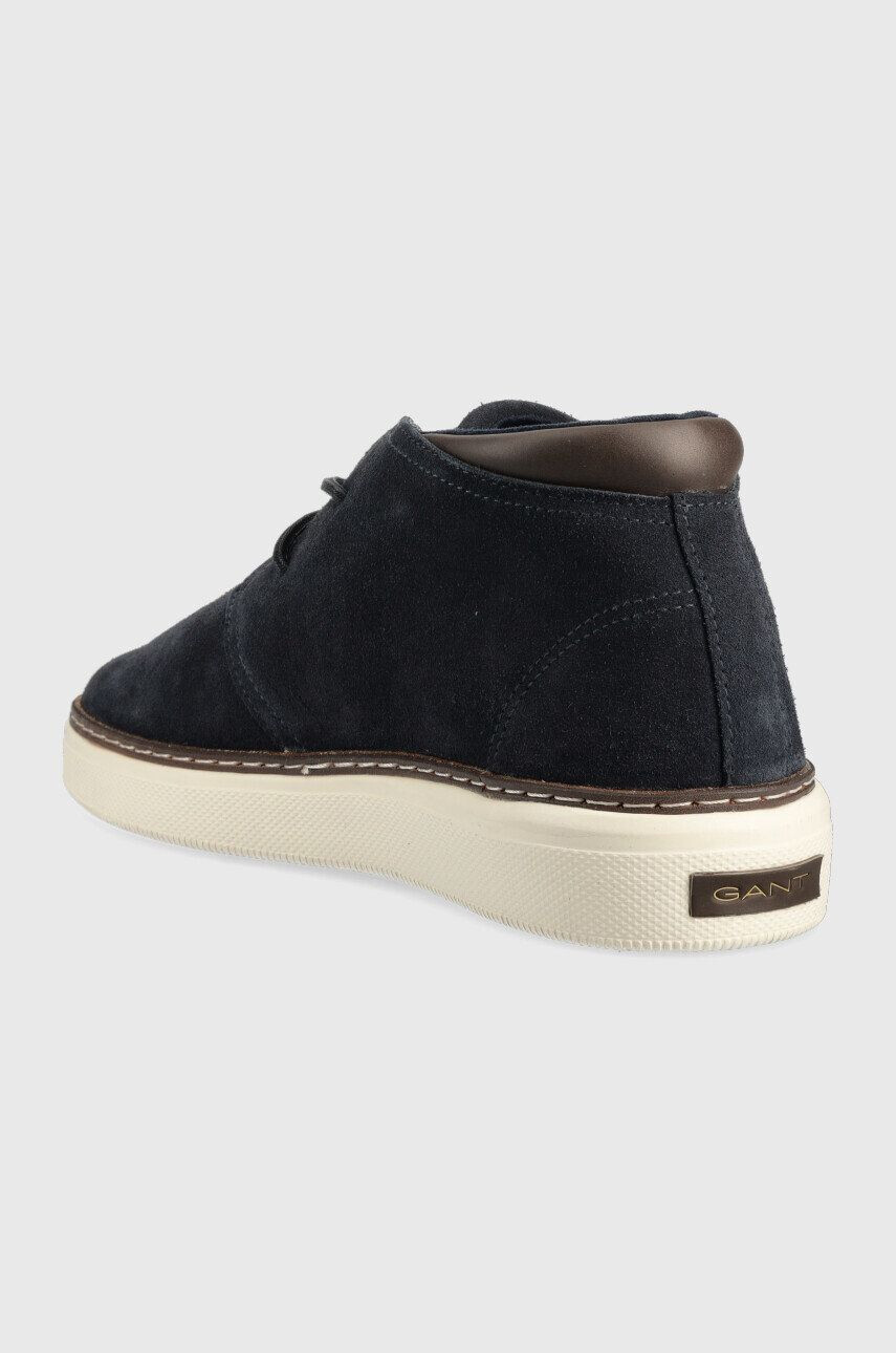 Gant pantofi de piele intoarsa San Prep barbati culoarea albastru marin - Pled.ro