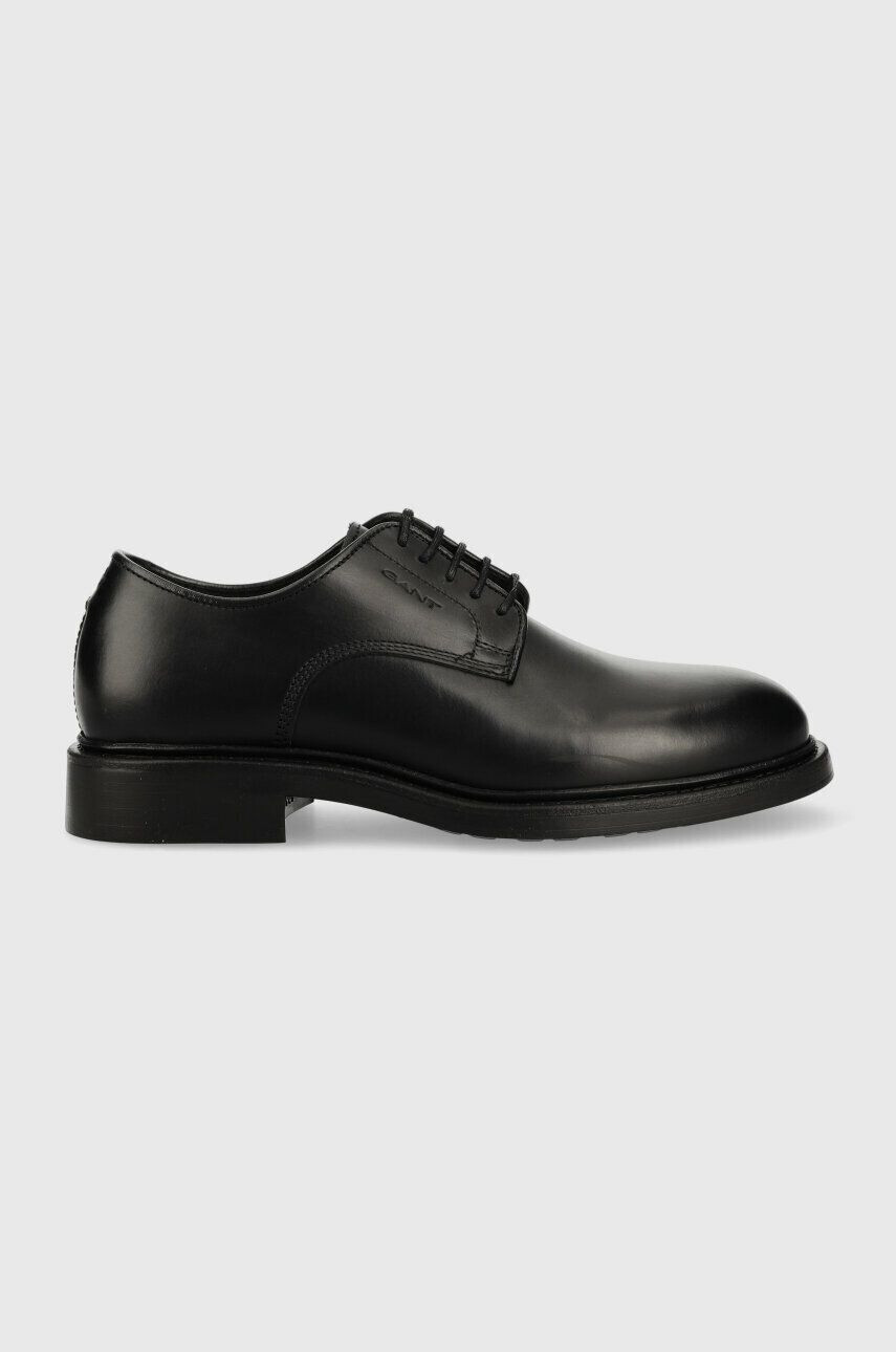 Gant pantofi de piele Milbro barbati culoarea negru 25631356.G00 - Pled.ro