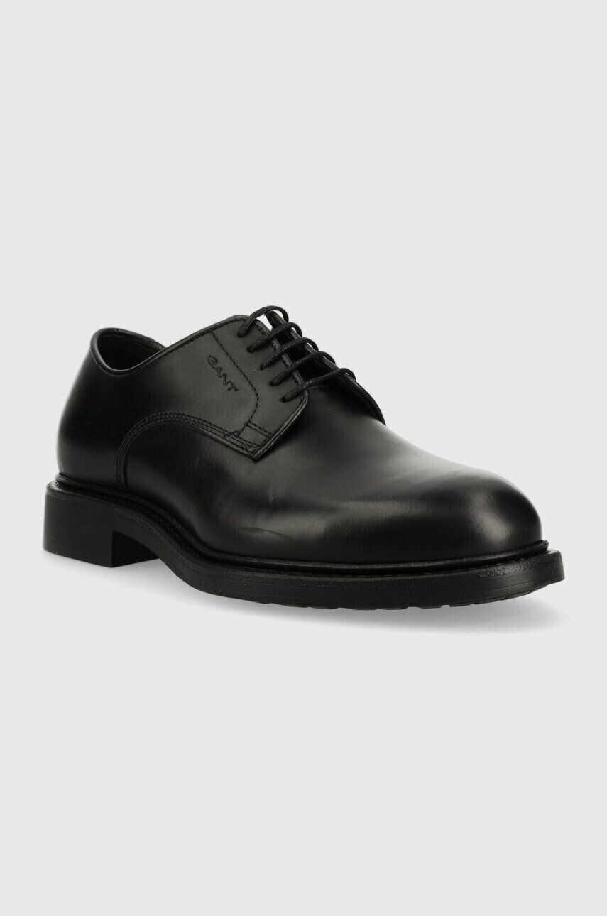 Gant pantofi de piele Milbro barbati culoarea negru 25631356.G00 - Pled.ro