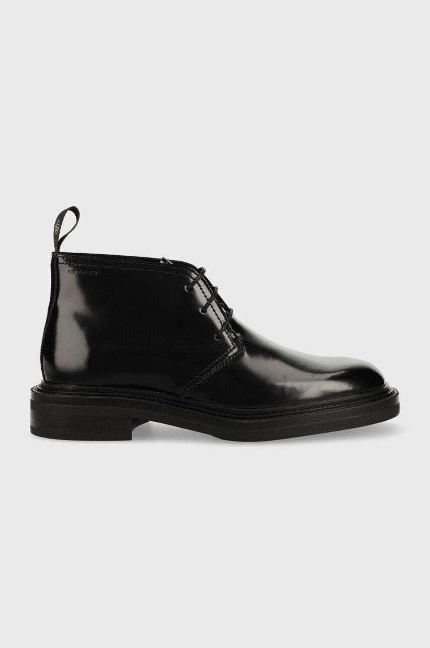 Gant pantofi inalti de piele Fairwyn barbati culoarea negru - Pled.ro