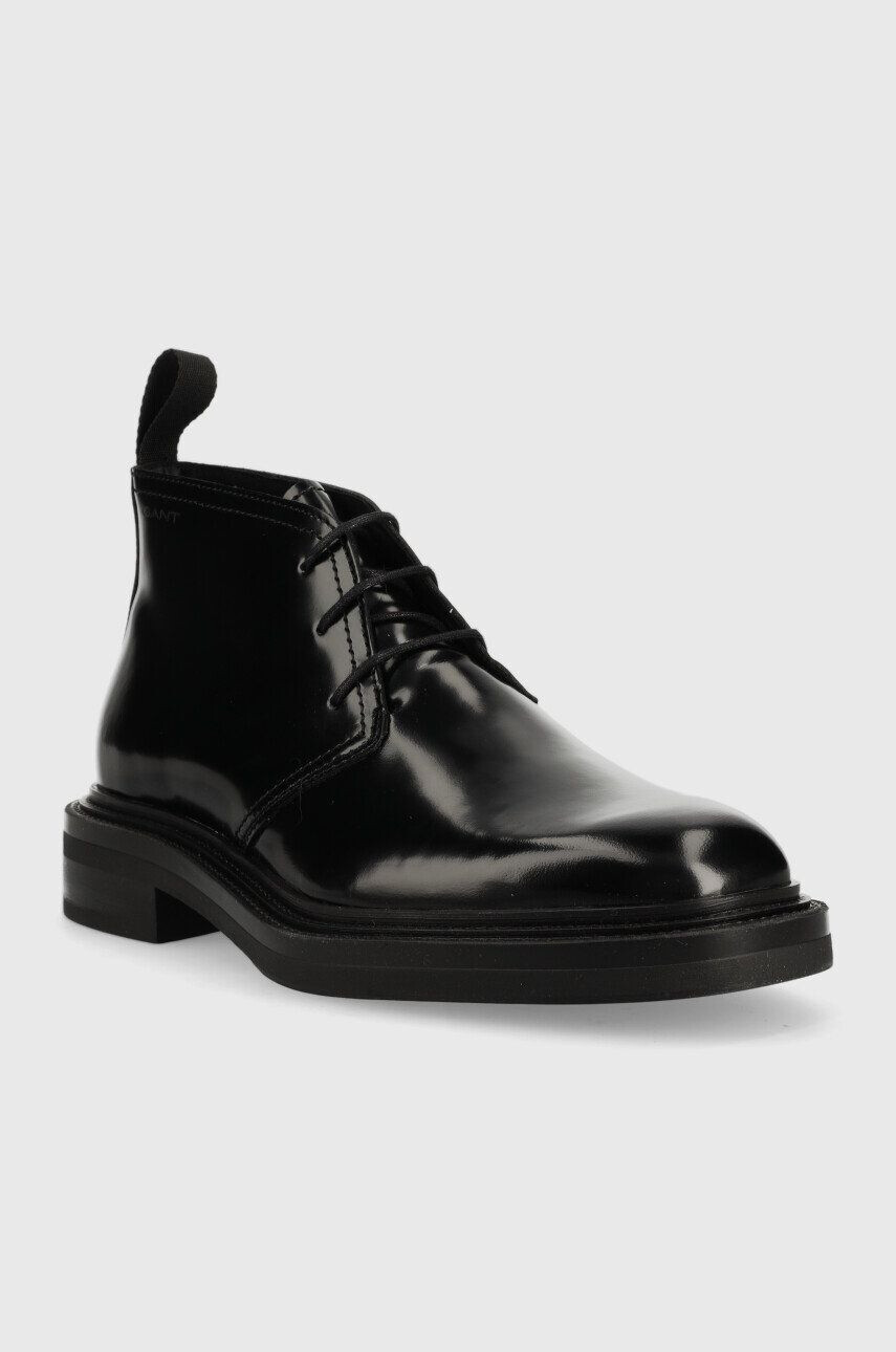 Gant pantofi inalti de piele Fairwyn barbati culoarea negru - Pled.ro