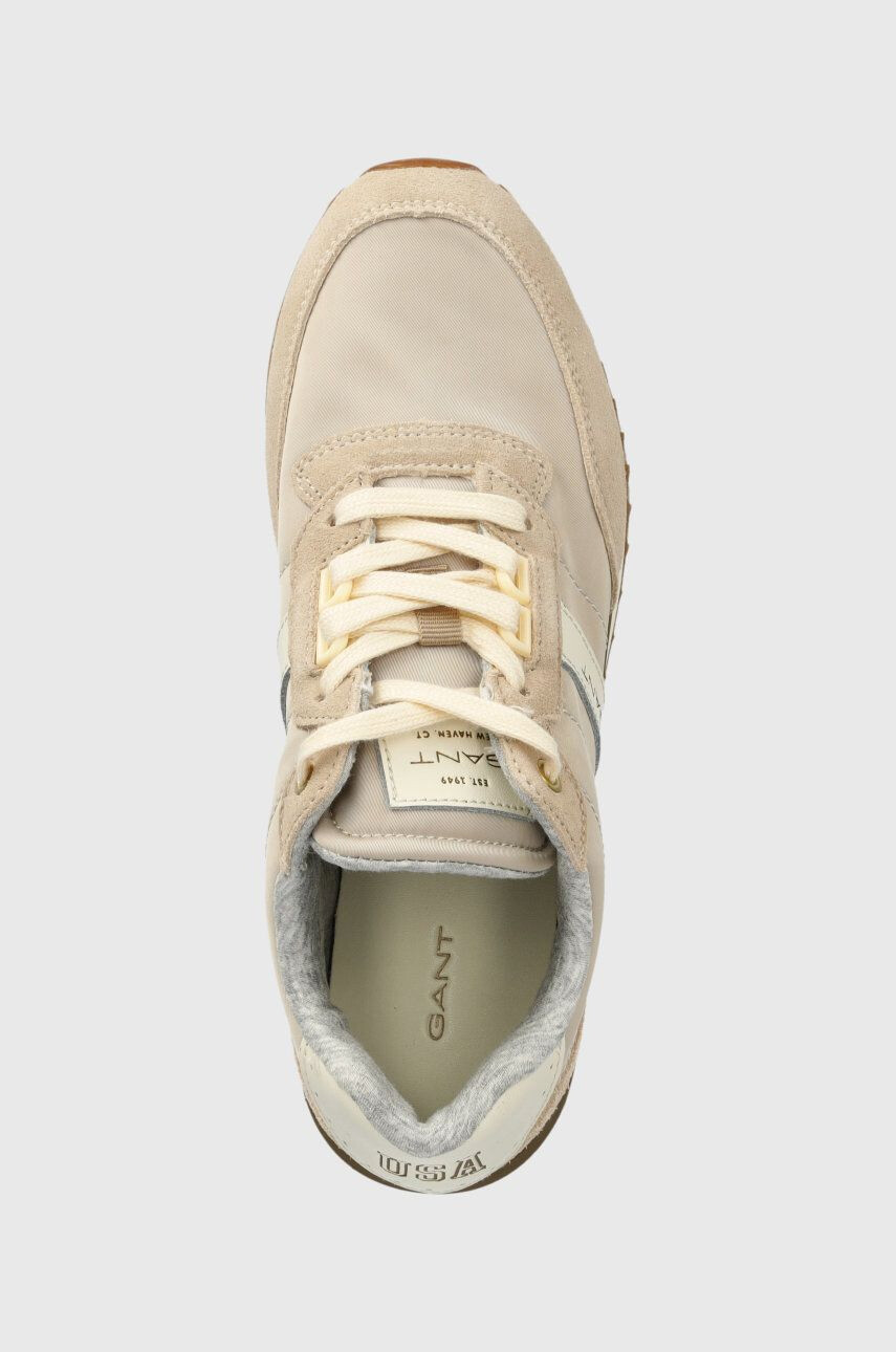 Gant sneakers beya culoarea bej - Pled.ro