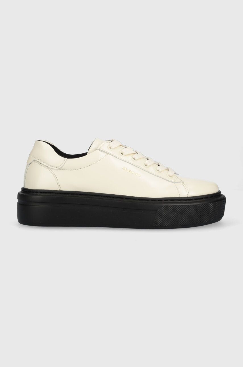 Gant sneakers din piele Alincy culoarea bej - Pled.ro