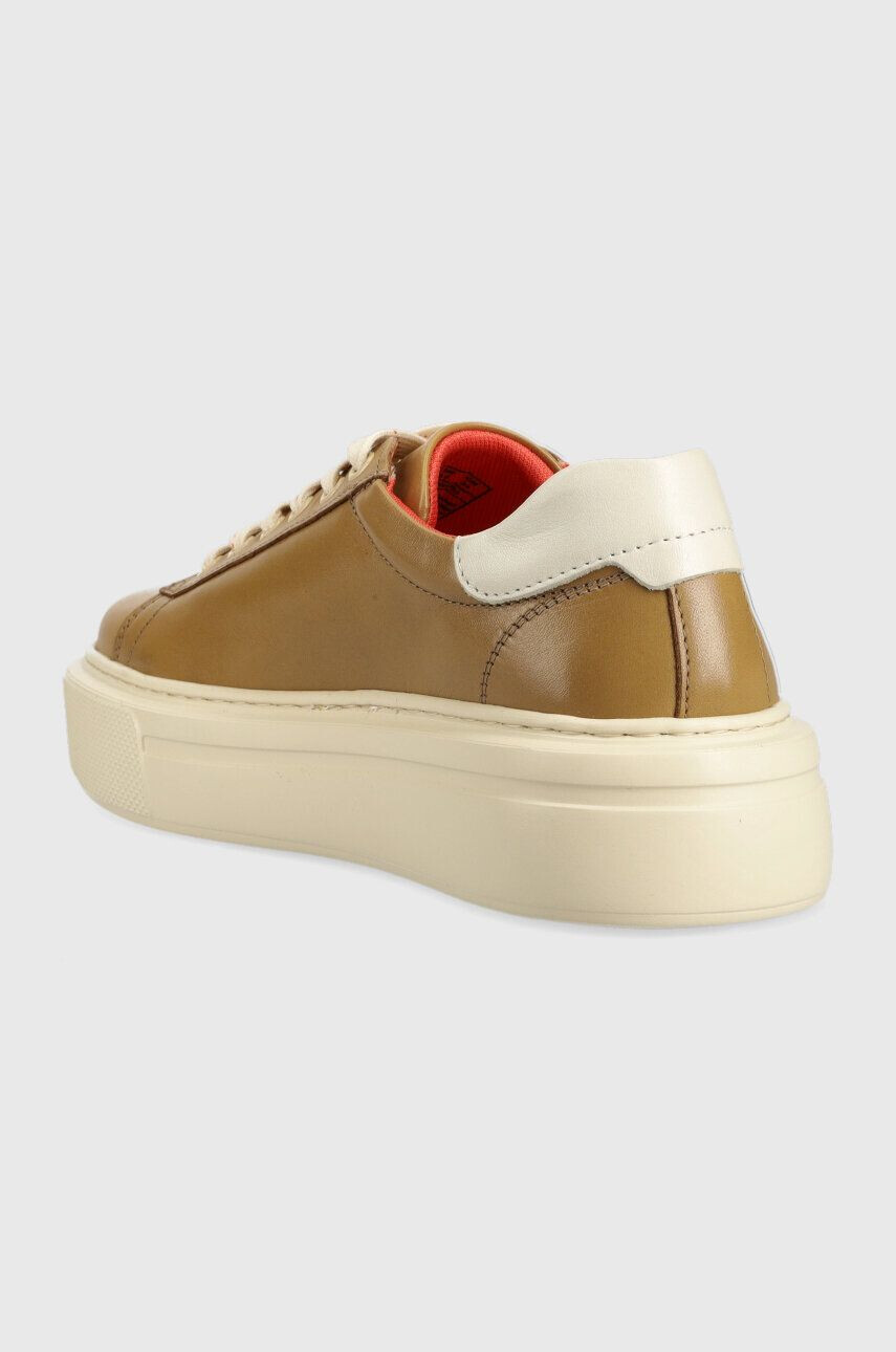 Gant sneakers din piele Alincy culoarea maro - Pled.ro