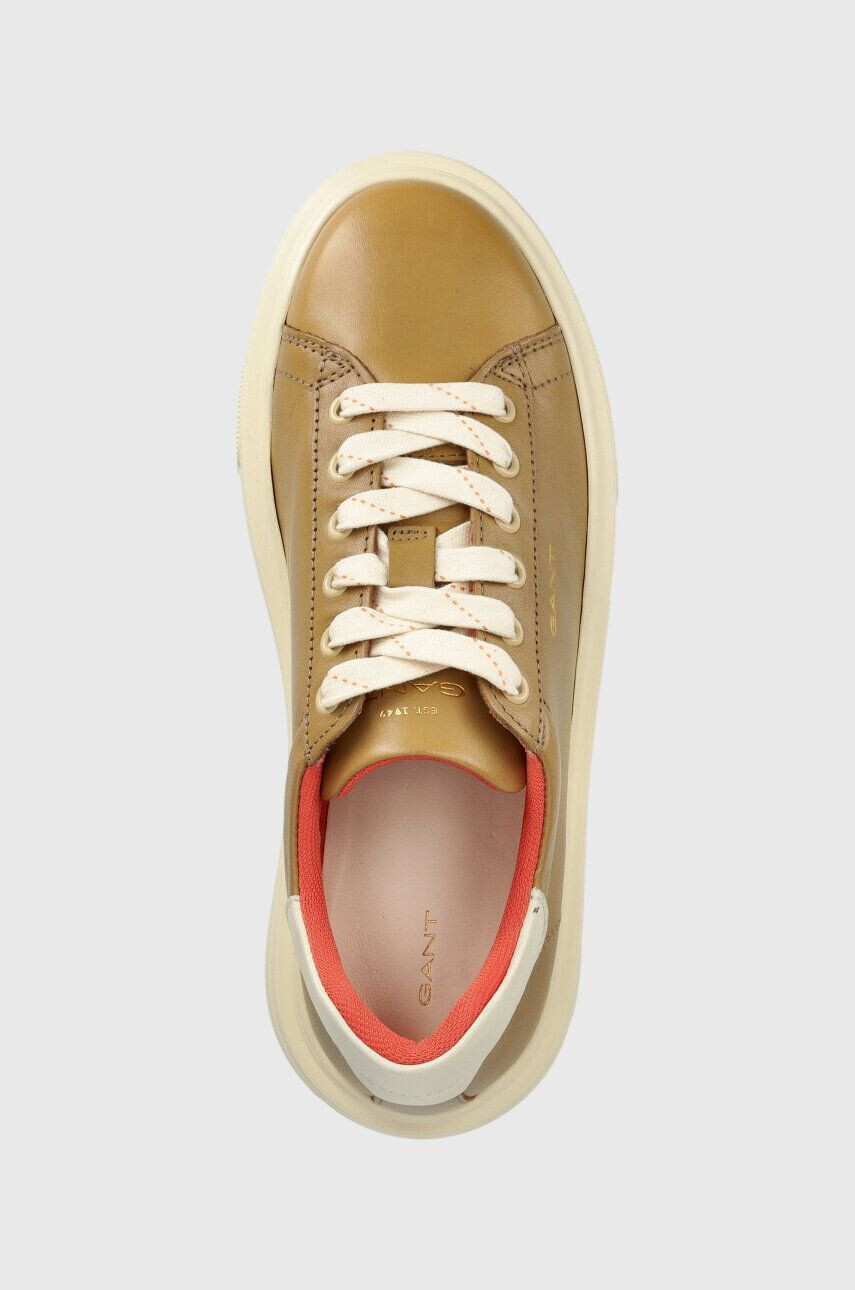 Gant sneakers din piele Alincy culoarea maro - Pled.ro