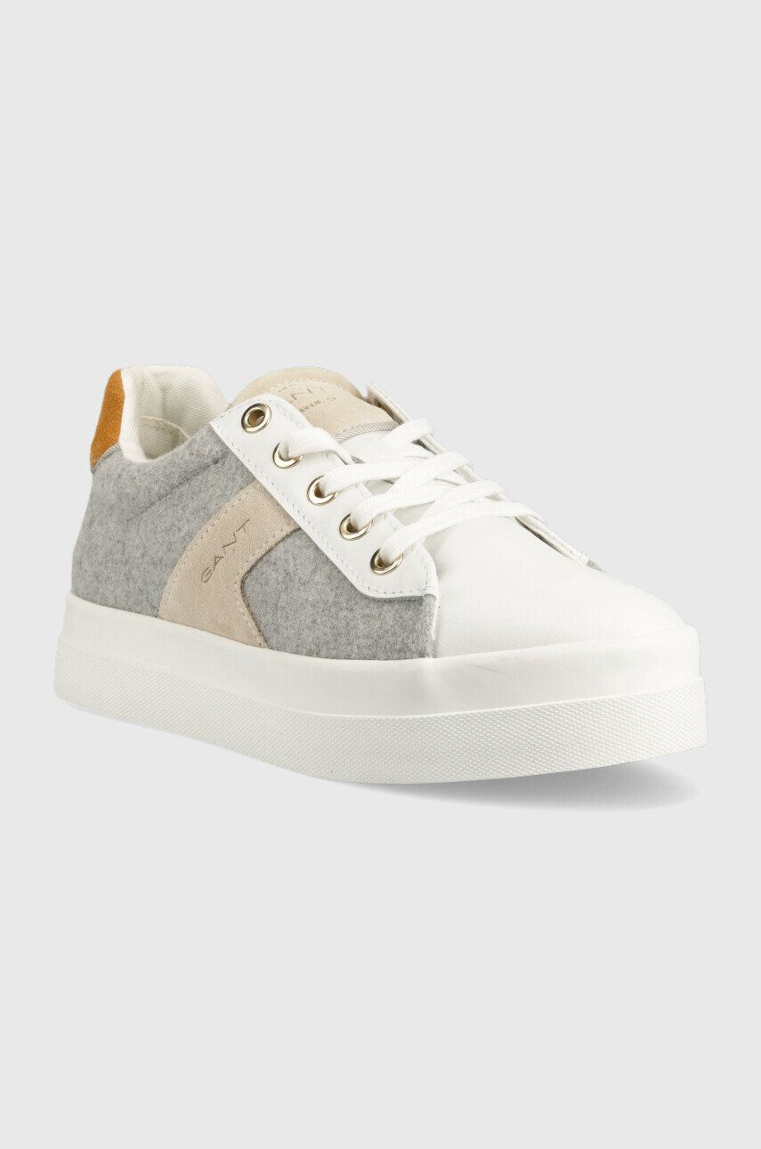 Gant sneakers din piele Avona culoarea gri - Pled.ro