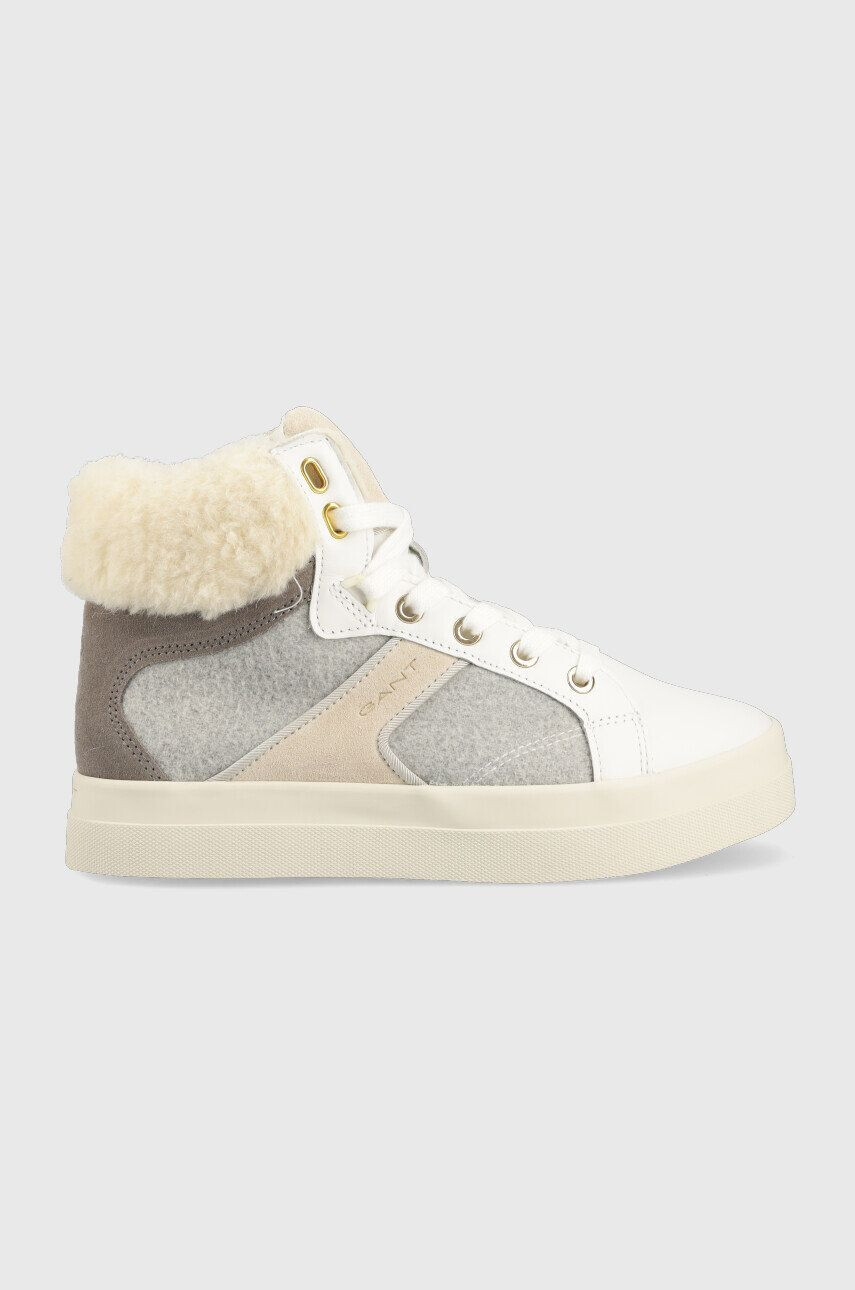 Gant sneakers din piele Avona culoarea gri - Pled.ro