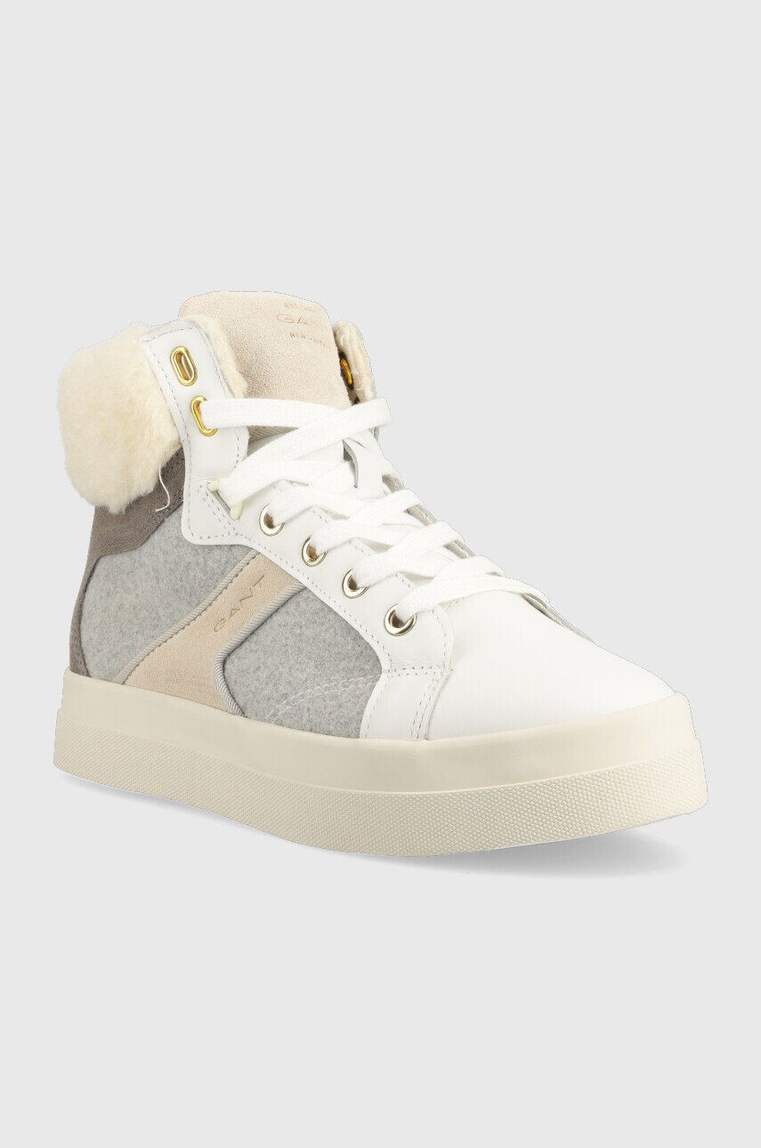 Gant sneakers din piele Avona culoarea gri - Pled.ro