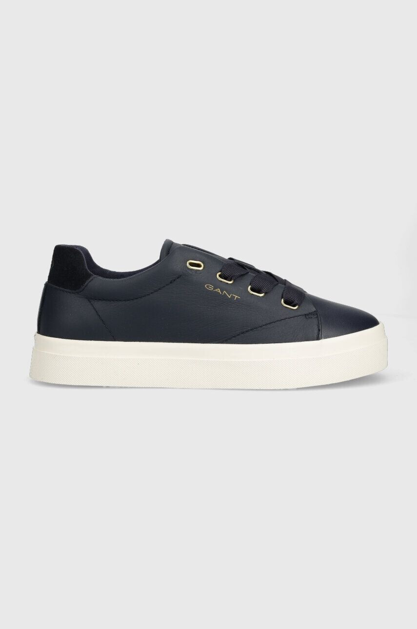 Gant sneakers din piele Avona culoarea albastru marin 27531157.G69 - Pled.ro