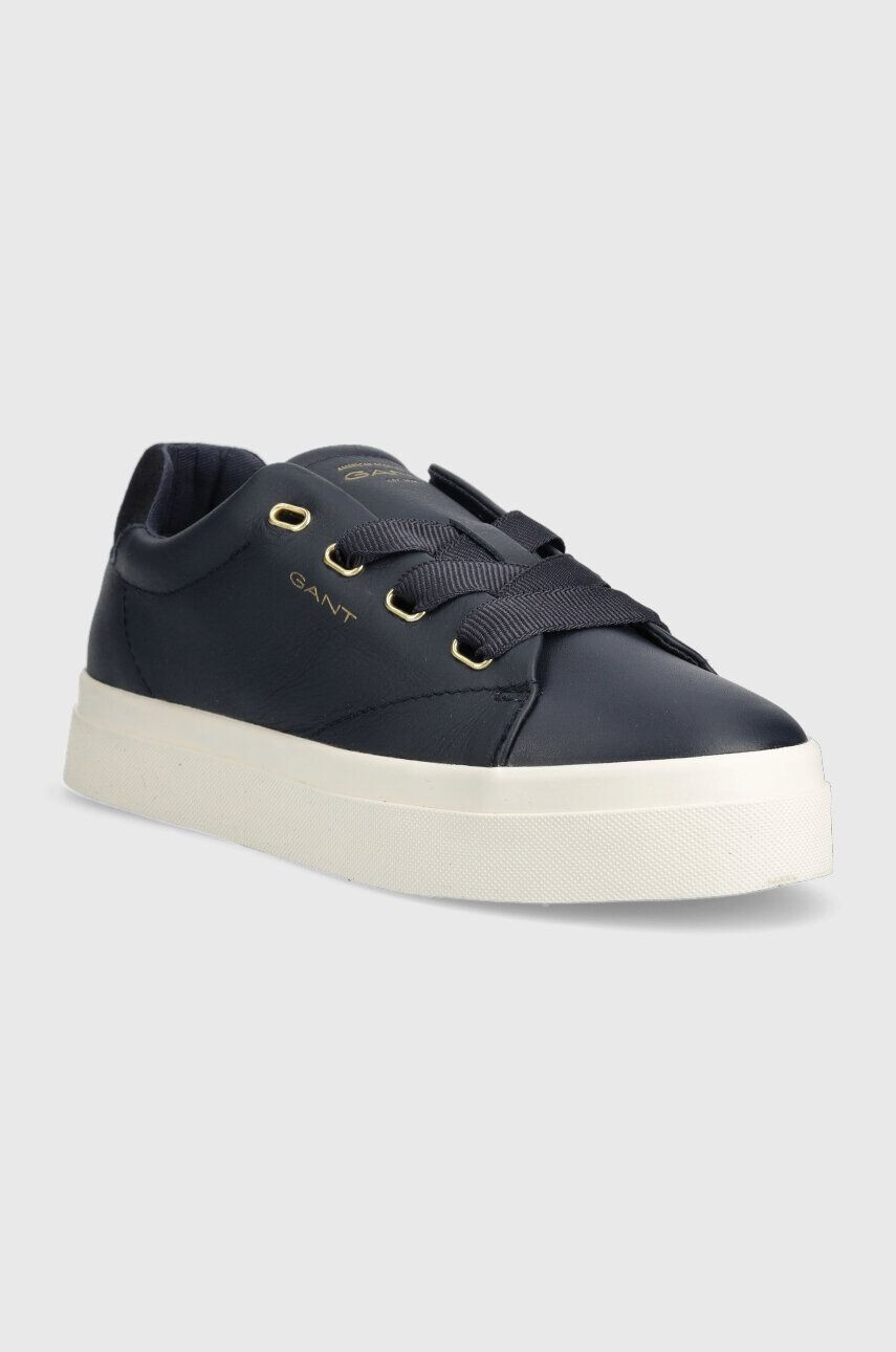 Gant sneakers din piele Avona culoarea albastru marin 27531157.G69 - Pled.ro