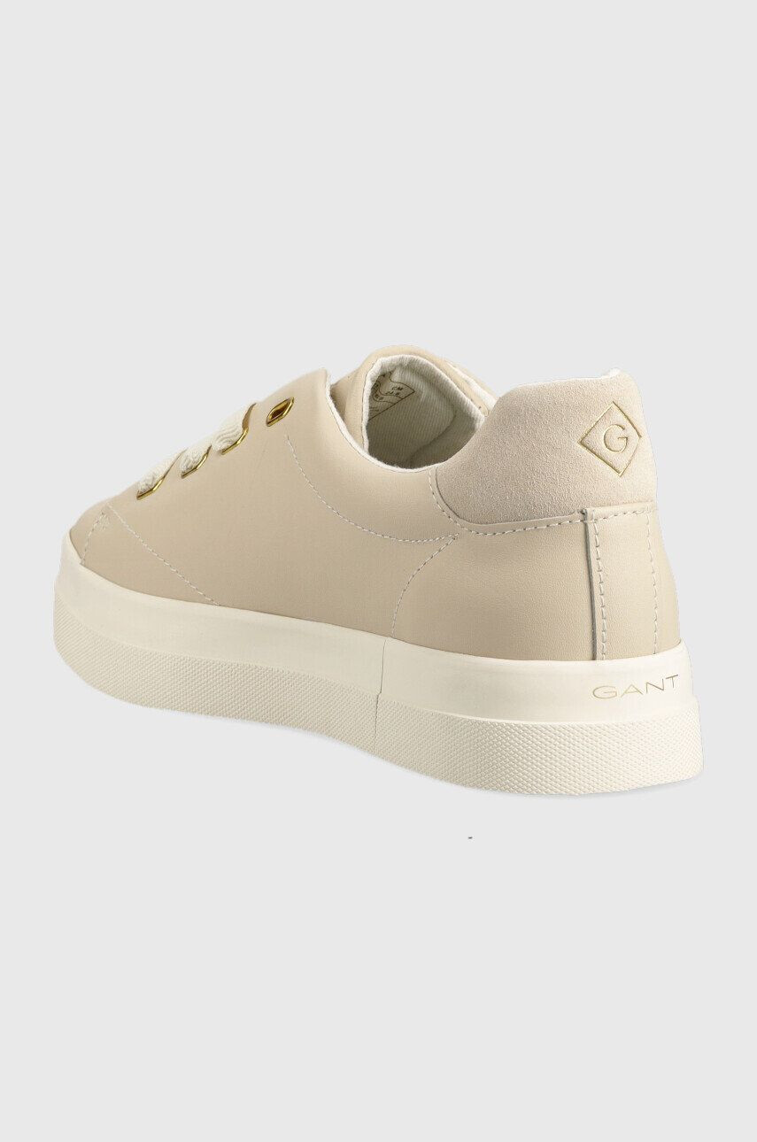 Gant sneakers din piele Avona culoarea bej - Pled.ro