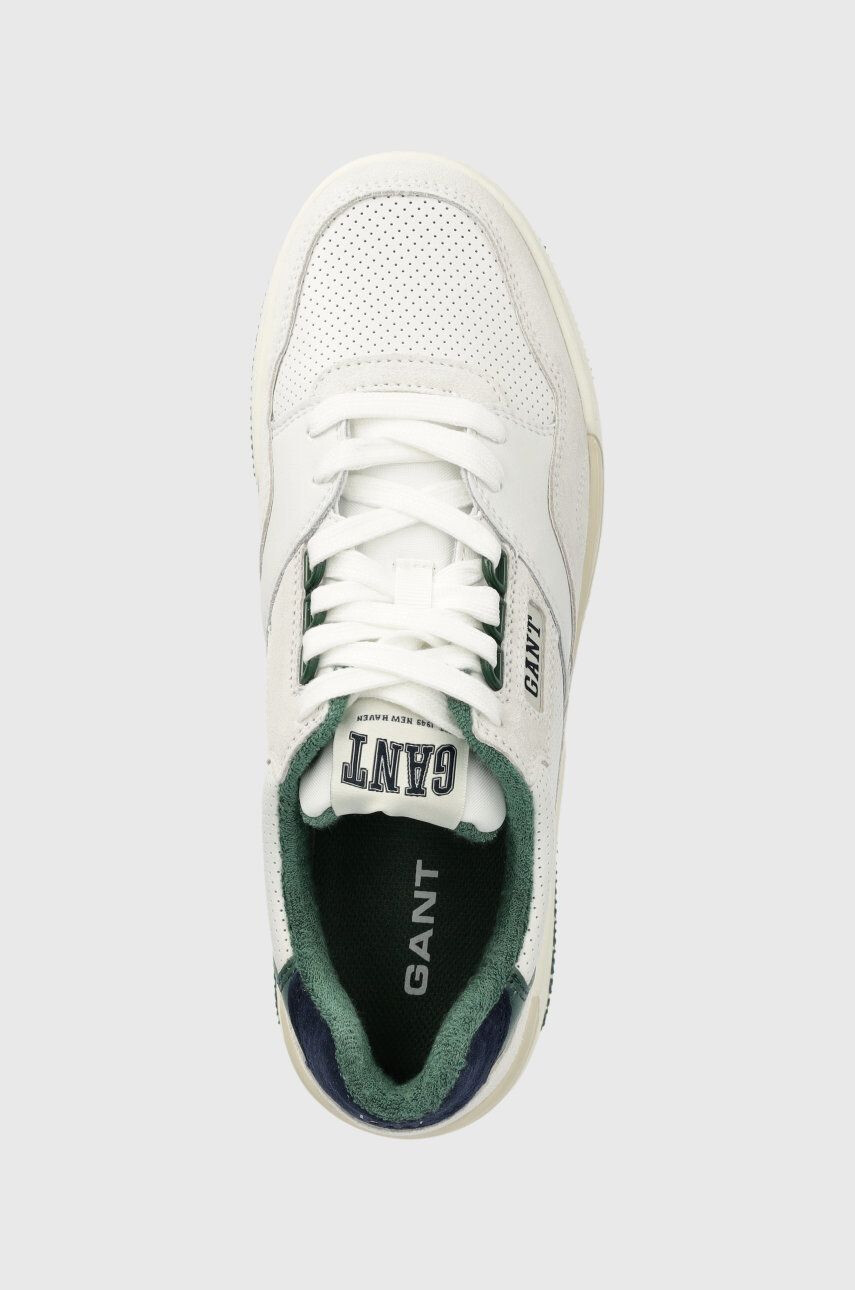 Gant sneakers din piele Brookpal culoarea alb - Pled.ro