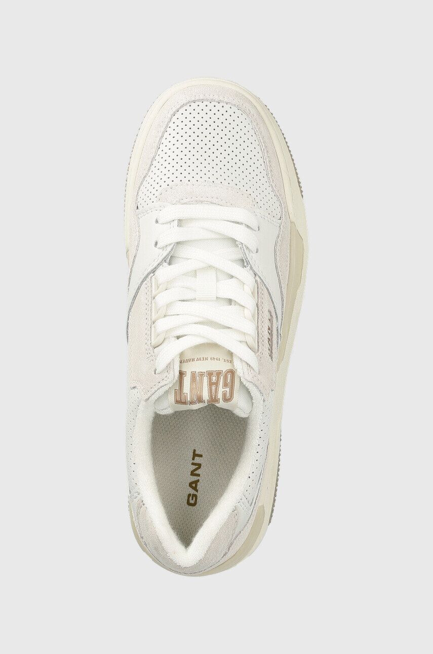 Gant sneakers din piele Ellizy culoarea alb - Pled.ro