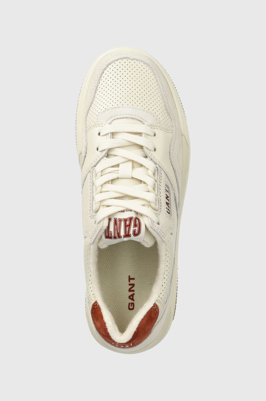 Gant sneakers din piele Ellizy culoarea bej - Pled.ro