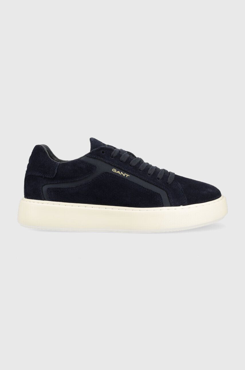 Gant sneakers din piele intoarsă Zonick culoarea albastru marin 26633929.G69 - Pled.ro