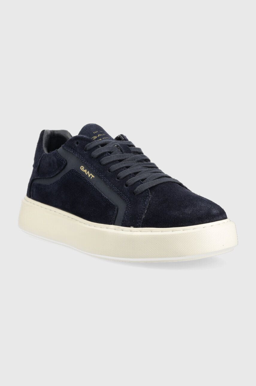 Gant sneakers din piele intoarsă Zonick culoarea albastru marin 26633929.G69 - Pled.ro