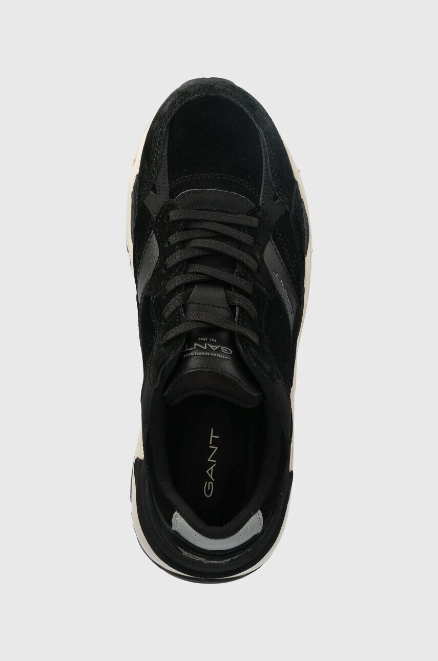 Gant sneakers din piele intoarsă Zupimo culoarea negru 27634234.G00 - Pled.ro