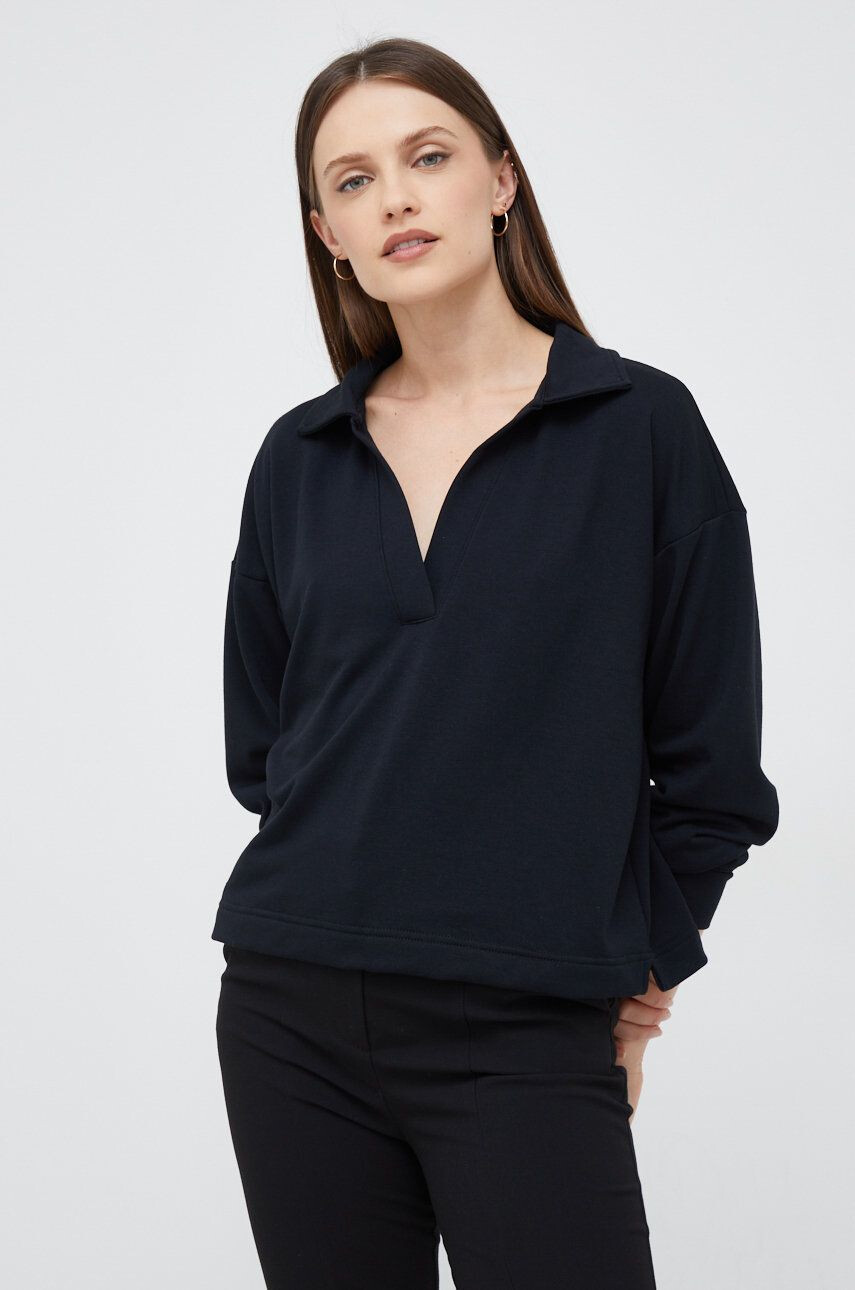 Gap bluza femei culoarea negru neted - Pled.ro