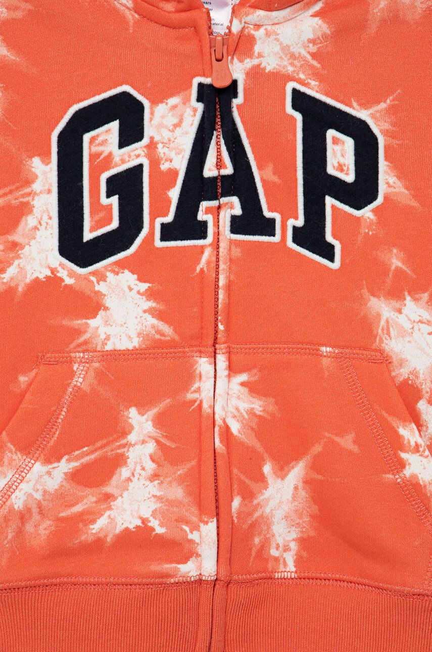 Gap bluza copii culoarea portocaliu cu imprimeu - Pled.ro