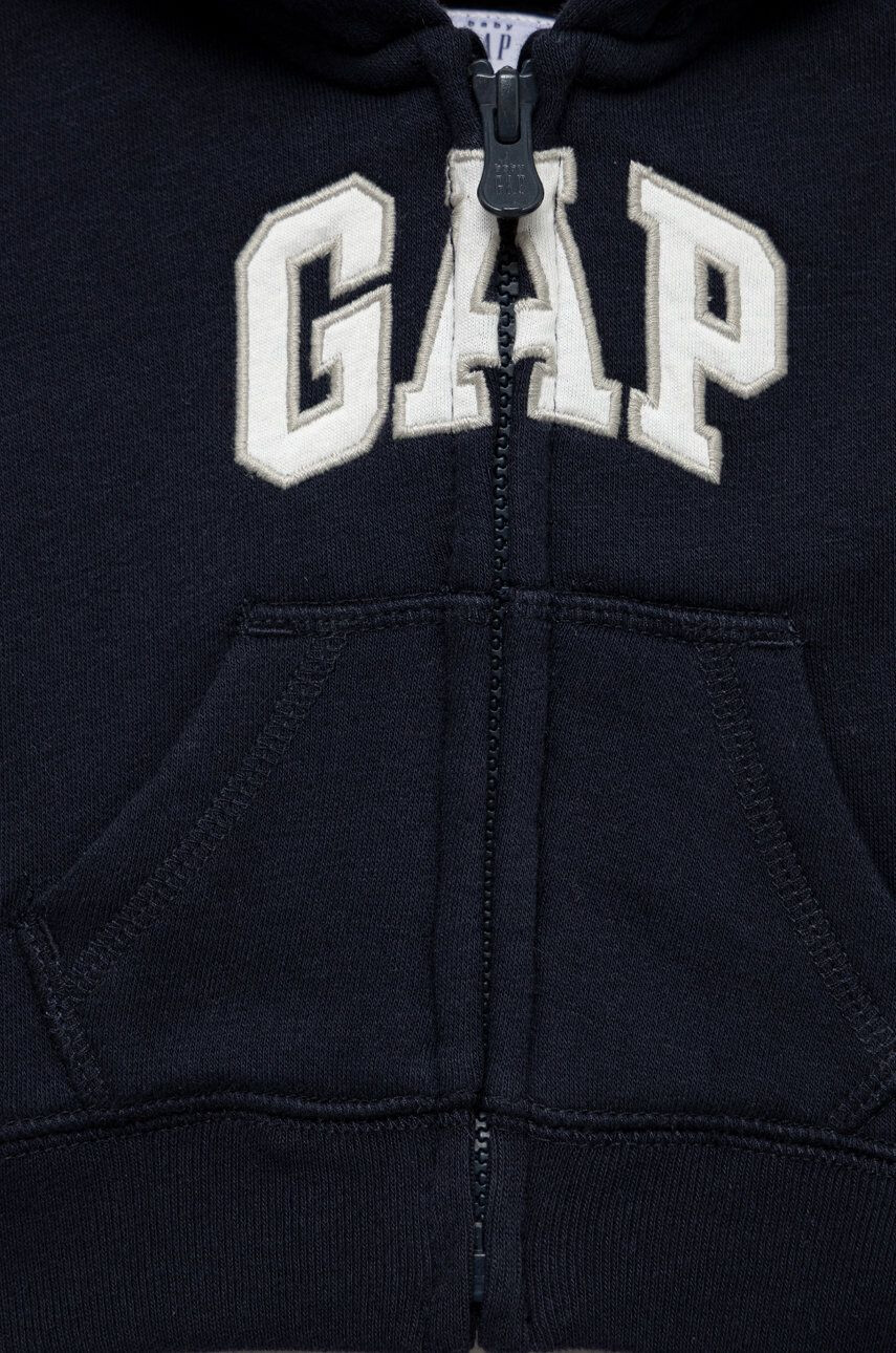 Gap bluza copii culoarea albastru marin cu imprimeu - Pled.ro