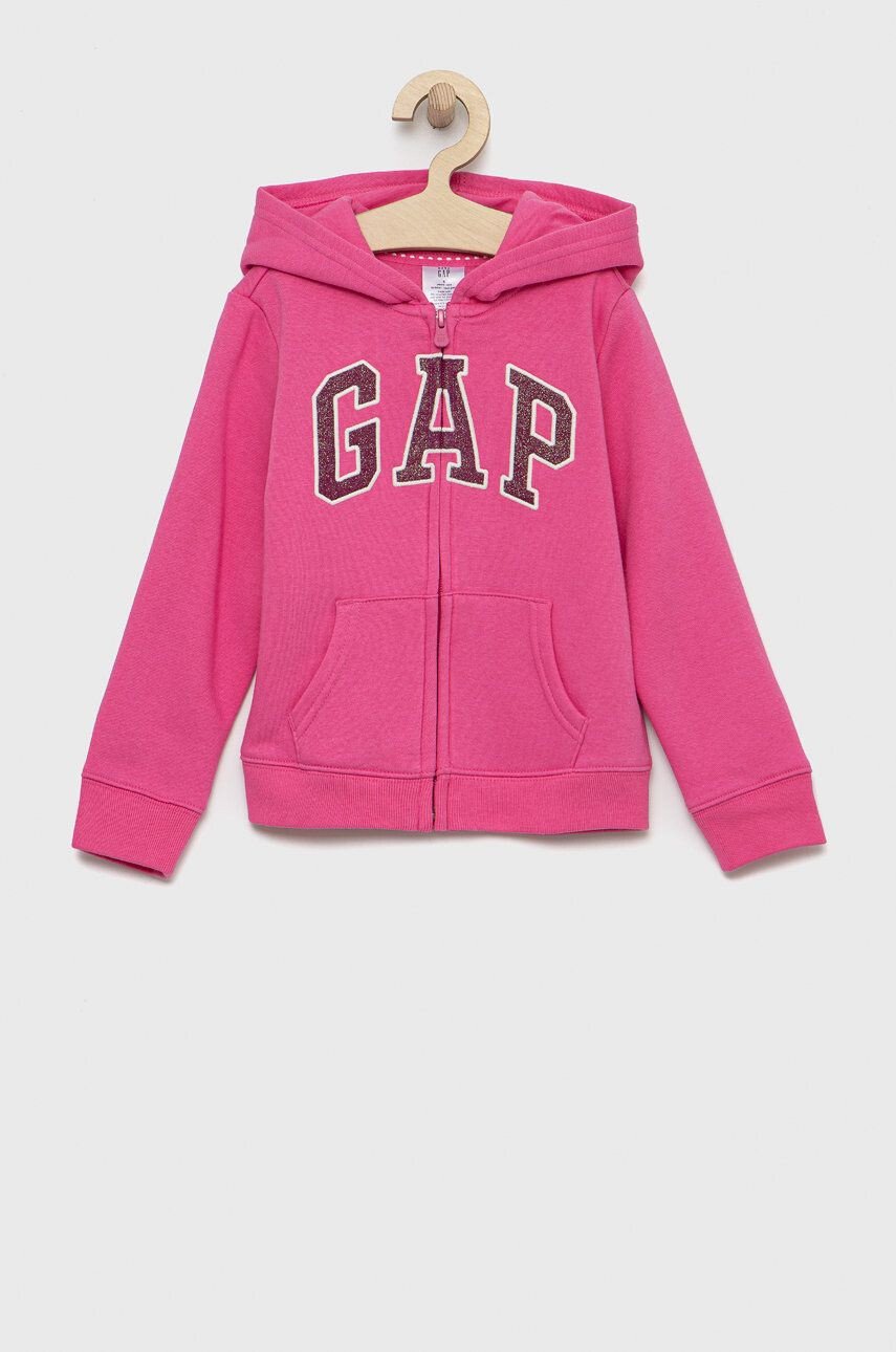 Gap bluza copii culoarea violet cu imprimeu - Pled.ro