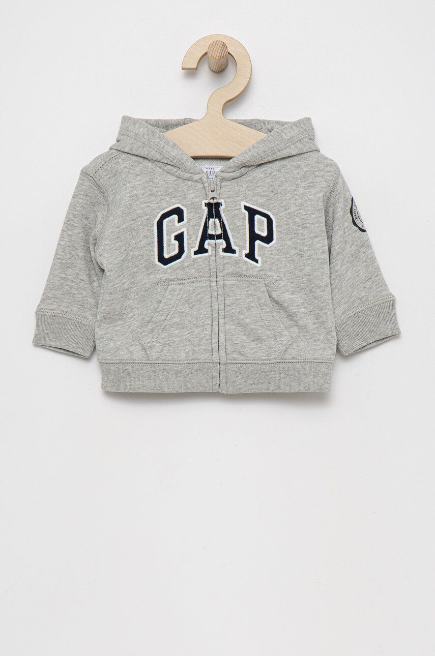 Gap bluza copii culoarea gri cu imprimeu - Pled.ro