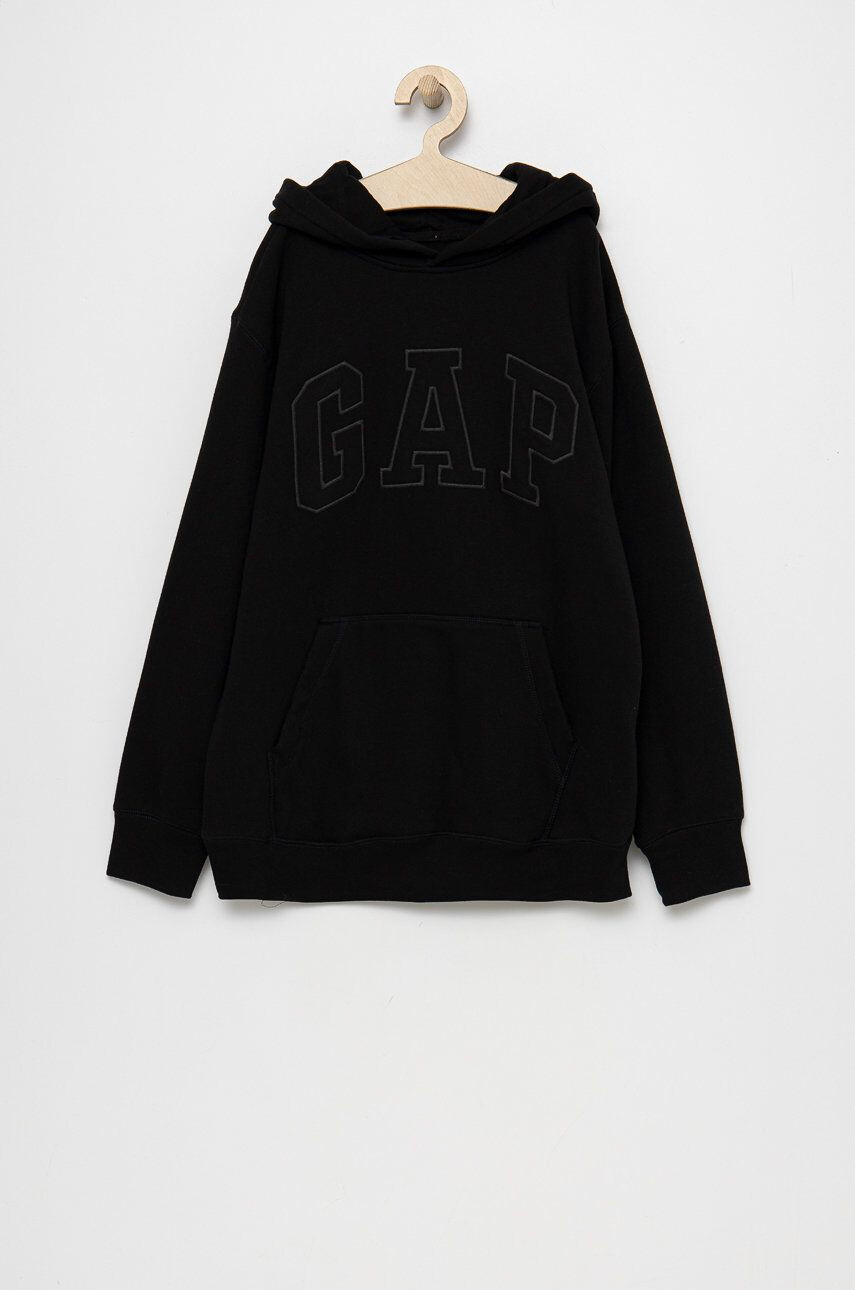 Gap bluza copii culoarea negru cu imprimeu - Pled.ro