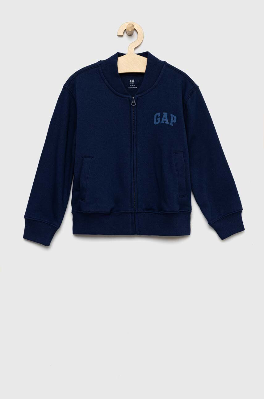 Gap bluza copii culoarea albastru marin cu imprimeu - Pled.ro