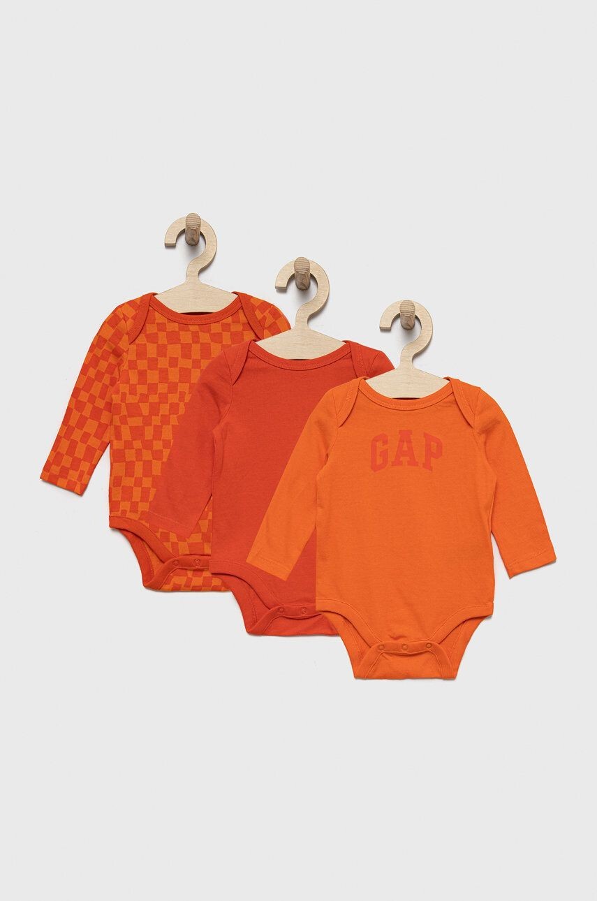 Gap body din bumbac pentru bebelusi (3-pack) - Pled.ro