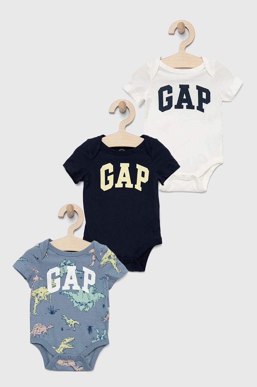 Gap body din bumbac pentru bebelusi 3-pack - Pled.ro