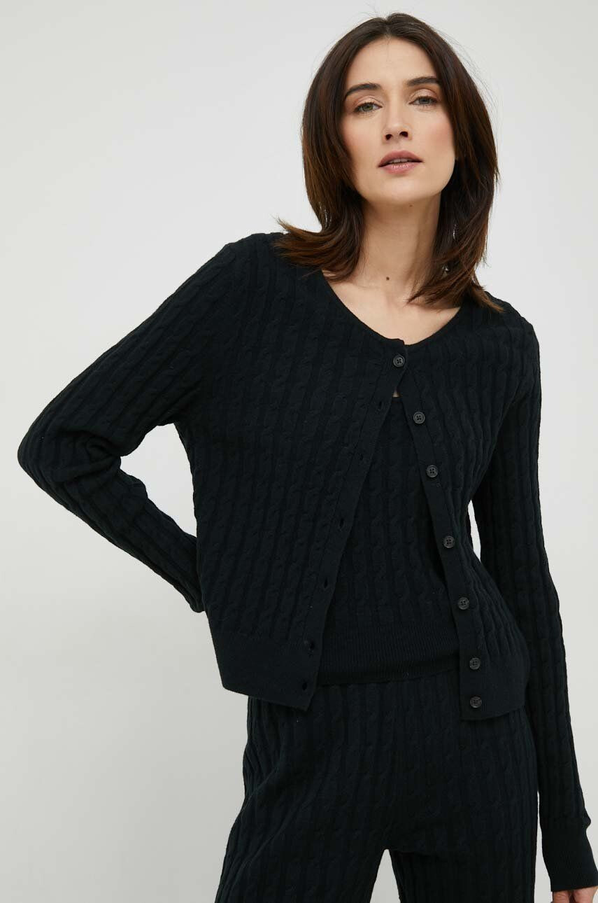 Gap cardigan femei culoarea negru light - Pled.ro