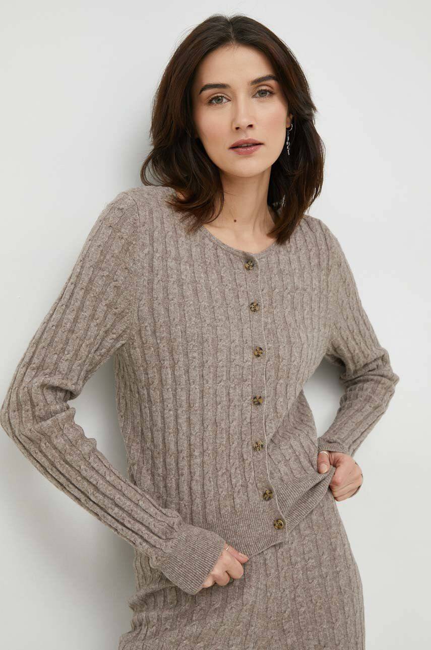 Gap cardigan femei culoarea maro light - Pled.ro