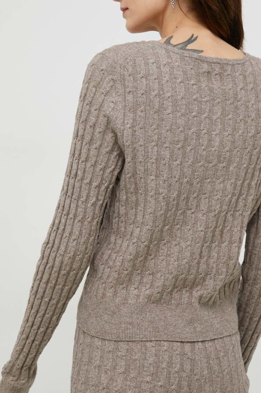 Gap cardigan femei culoarea maro light - Pled.ro