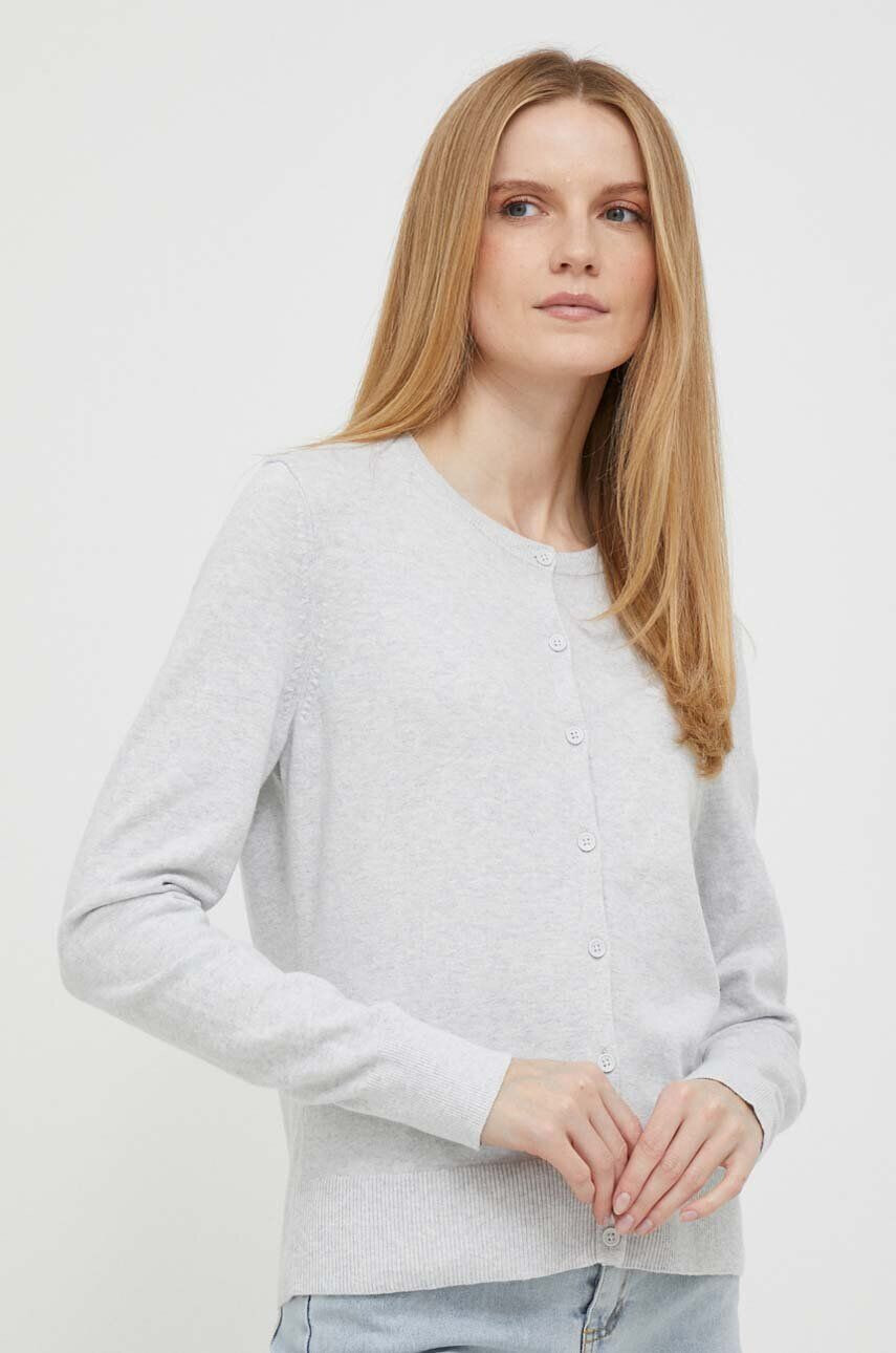 Gap cardigan din bumbac culoarea gri light - Pled.ro