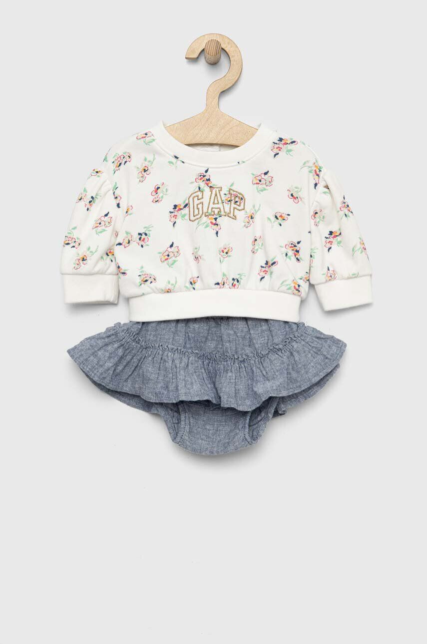 Gap compleu bebe culoarea alb - Pled.ro