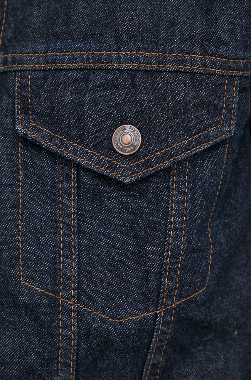 Gap geaca jeans barbati culoarea albastru marin de tranzitie - Pled.ro