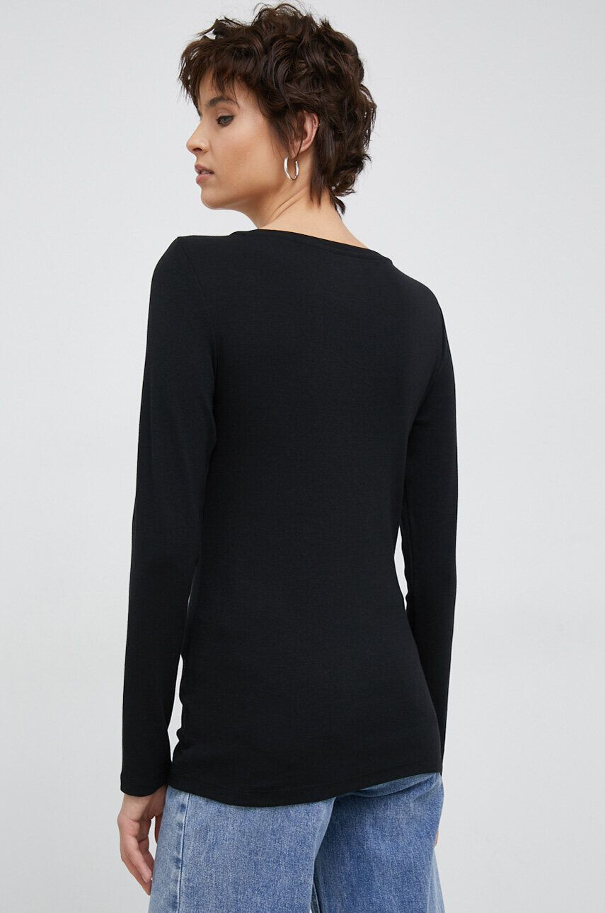 Gap longsleeve femei culoarea negru - Pled.ro