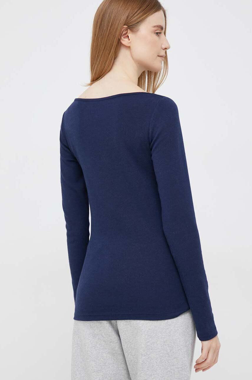 Gap longsleeve femei culoarea albastru marin - Pled.ro